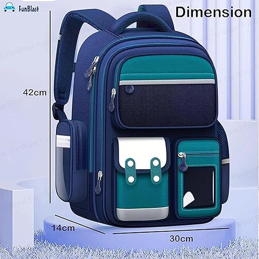 Children and Adults, Large Capacity Backpack for Boys Girls Kids, Picnic Bag, Travel Bag blue