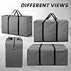 Moisture Proof Extra Large Toys/Stationery Paper/Blankets/Clothes Storage Bag/Moving Bags/Shifting bags(Grey, 86x34x54 cm) Rectangular