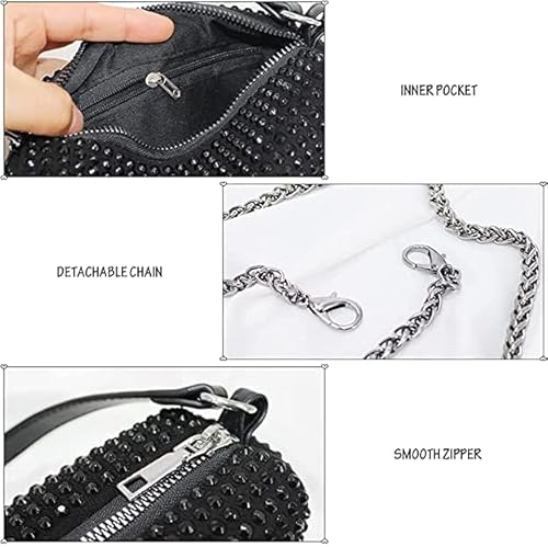 Rhinestone Crossbody chain sling Bag for women Evening Clutch Handbags for Girls