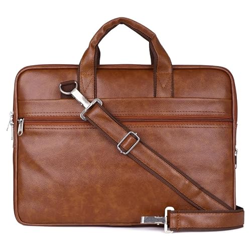 Messenger Bag for Business Travel, Office, College, Corporate Tan