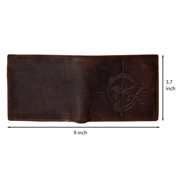 Atlas Brown Leather Wallet for Men