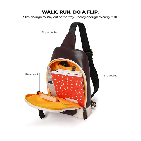Crossbody 6.4L Sling Bag Daily Carry For Men Women