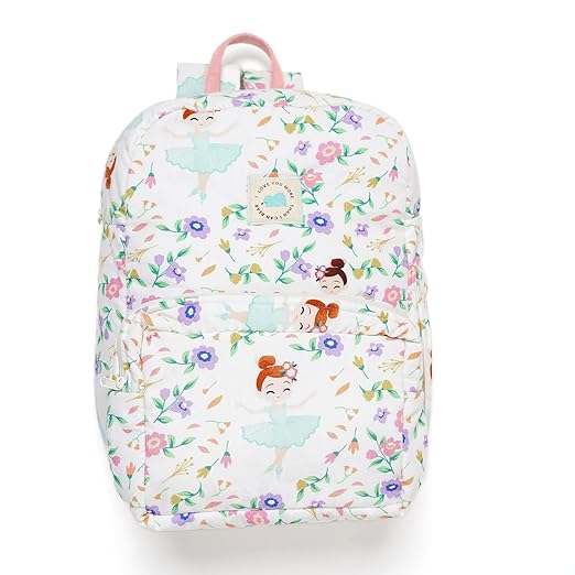 Cute Backpack for Kids Girls Boys Toddler Backpack Preschool Nursery Travel Bag  white