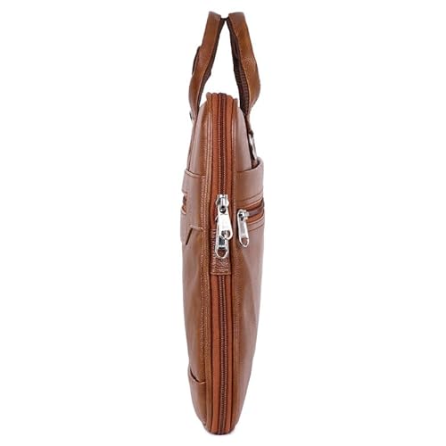 Messenger Bag for Business Travel, Office, College, Corporate Tan