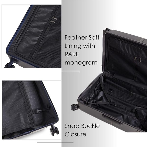 Blue Hard Trolley Bag Polycarbonate  Luggage for Men & Women