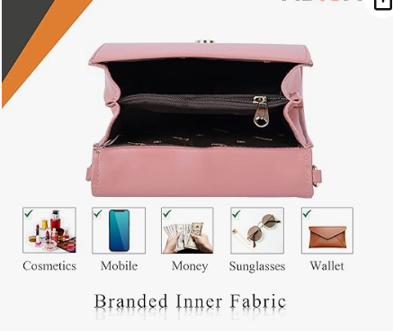 women girls laser cut crossbody sling bag with gold chain rose