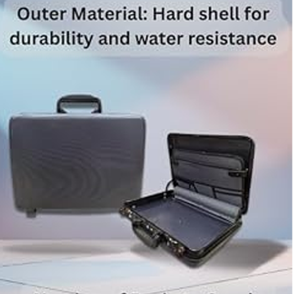 Briefcase – Grey | Water-Resistant Office & Trave