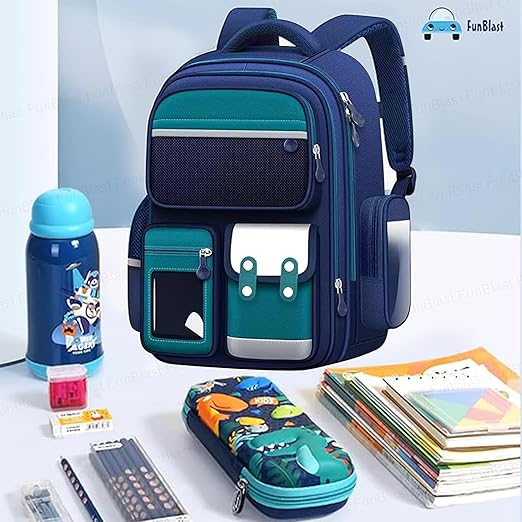 Children and Adults, Large Capacity Backpack for Boys Girls Kids, Picnic Bag, Travel Bag blue