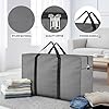 Moisture Proof Extra Large Toys/Stationery Paper/Blankets/Clothes Storage Bag/Moving Bags/Shifting bags(Grey, 86x34x54 cm) Rectangular