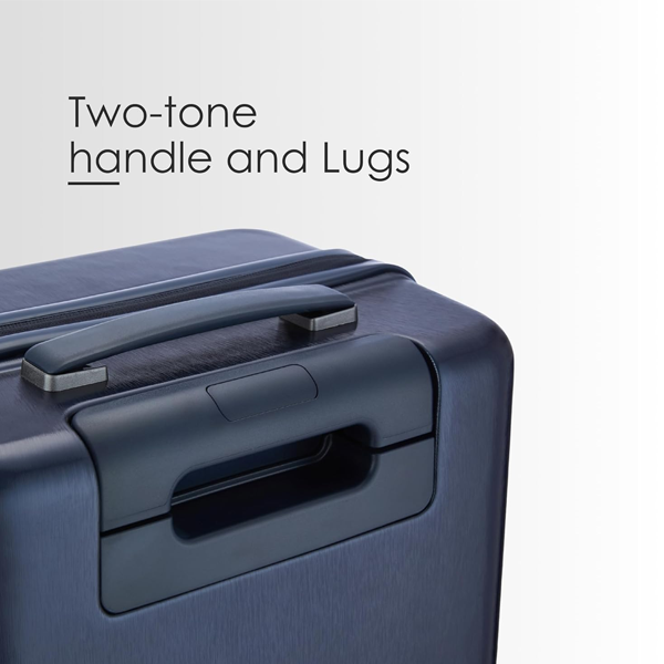 Blue Hard Trolley Bag Polycarbonate  Luggage for Men & Women