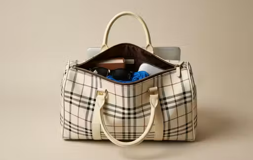 Weekender Duffel Bag (42 x 20 x 30 cm) | Carry-On for 1-2 Day Trip, Train/Flight/Travel & Gym/Classic Duffel | Cabin-Friendly 25 L Travel, Gym & Sports Bag for All,small travel bag