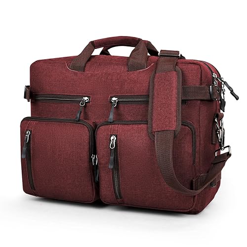 Laptop Messenger Bag For Men -Convertible Large Backpack For Office And Travel