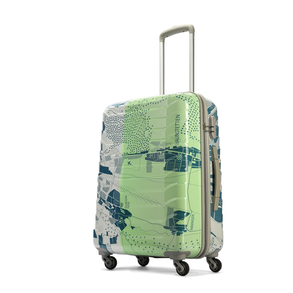 Medium Size Hard Case Trolley Bag, Green