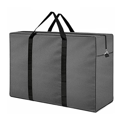 Moisture Proof Extra Large Toys/Stationery Paper/Blankets/Clothes Storage Bag/Moving Bags/Shifting bags(Grey, 86x34x54 cm) Rectangular